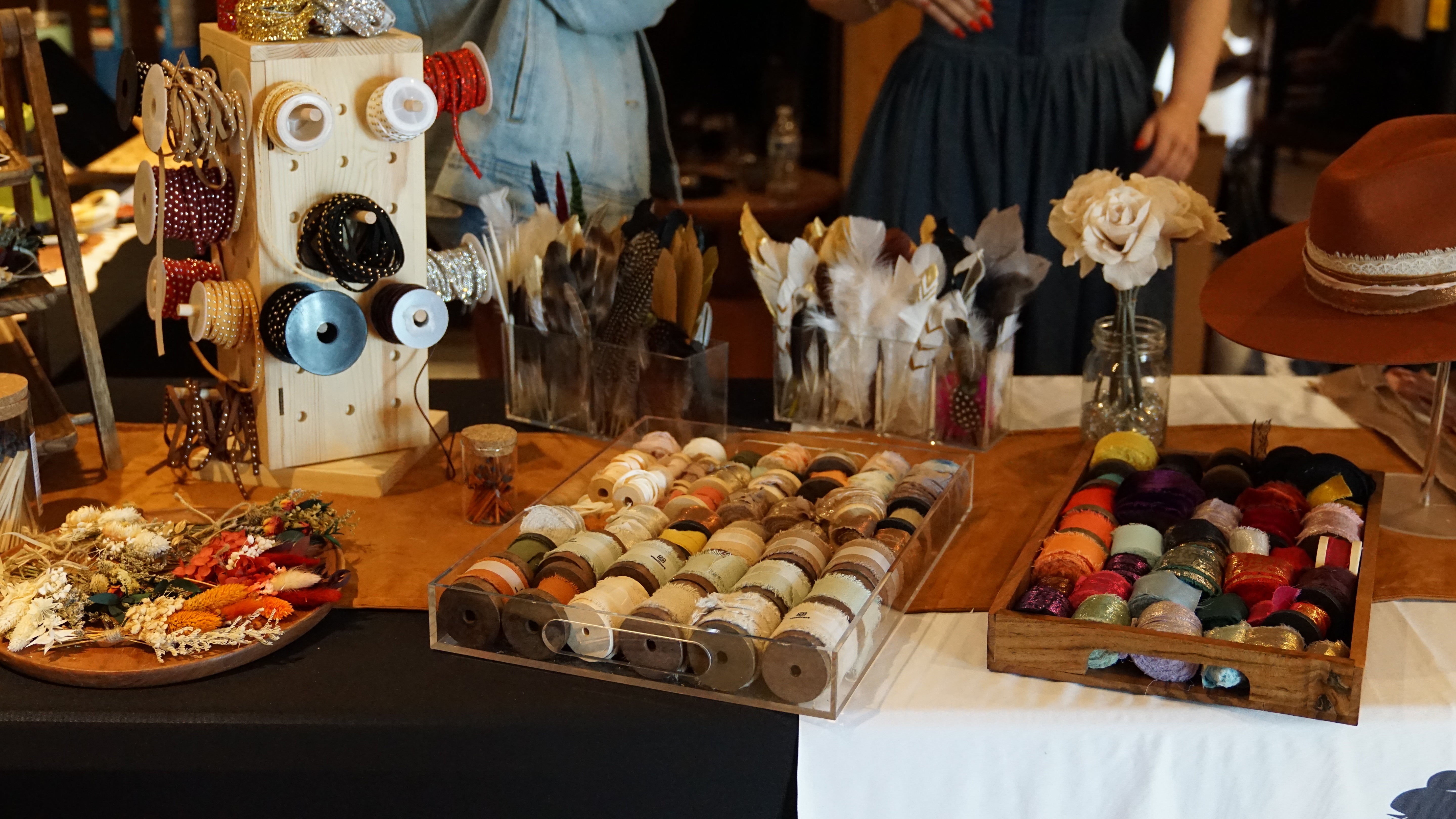 Corporate team building hat-making experience at Wild Pony Hat Bar