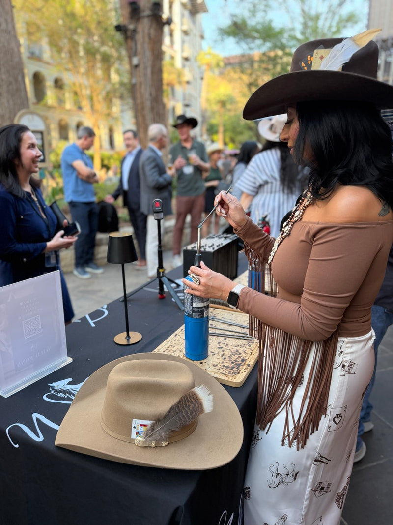 corporate team building hat bar event San Antonio - guest-customizing